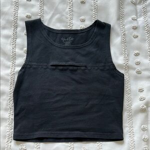 Brandy Melville sleeveless slit tank